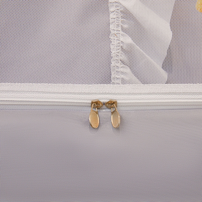 91家纺网 家纺一手货源 找家纺 安金蚊帐 2025新款TPU双层覆膜防蚊遮光100%强遮光宿舍上下铺学生蚊帐法式5D印花 法式印花-灰