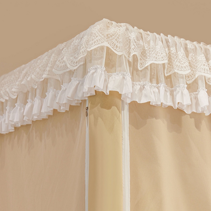 91家纺网 家纺一手货源 找家纺 （总）安金蚊帐 2025新款TPU双层覆膜防蚊遮光一体100%强遮光宿舍上下铺学生蚊帐法式纯色