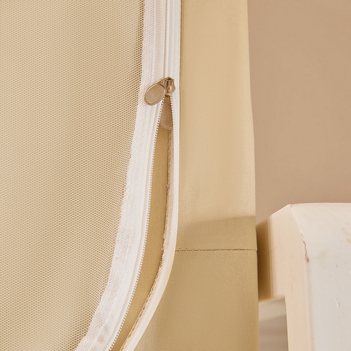 91家纺网 家纺一手货源 找家纺 （总）安金蚊帐 2025新款TPU双层覆膜防蚊遮光一体100%强遮光宿舍上下铺学生蚊帐法式纯色