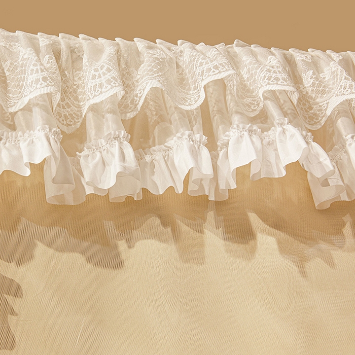 91家纺网 家纺一手货源 找家纺 安金蚊帐 2025新款TPU双层覆膜防蚊遮光一体100%强遮光宿舍上下铺学生蚊帐法式纯色 法式纯色-黄