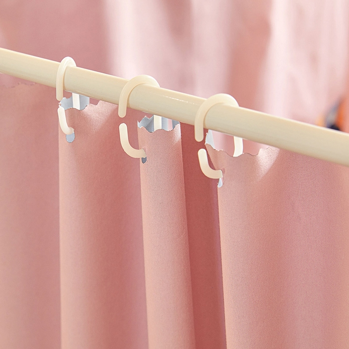 91家纺网 家纺一手货源 找家纺 安金蚊帐 2025新款TPU双层覆膜防蚊遮光一体100%强遮光宿舍上下铺学生蚊帐法式纯色 法式纯色-粉