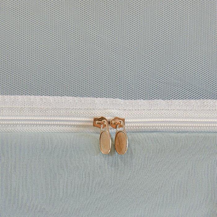 91家纺网 家纺一手货源 找家纺 安金蚊帐 2025新款TPU双层覆膜防蚊遮光一体100%强遮光宿舍上下铺学生蚊帐法式纯色 法式纯色-绿