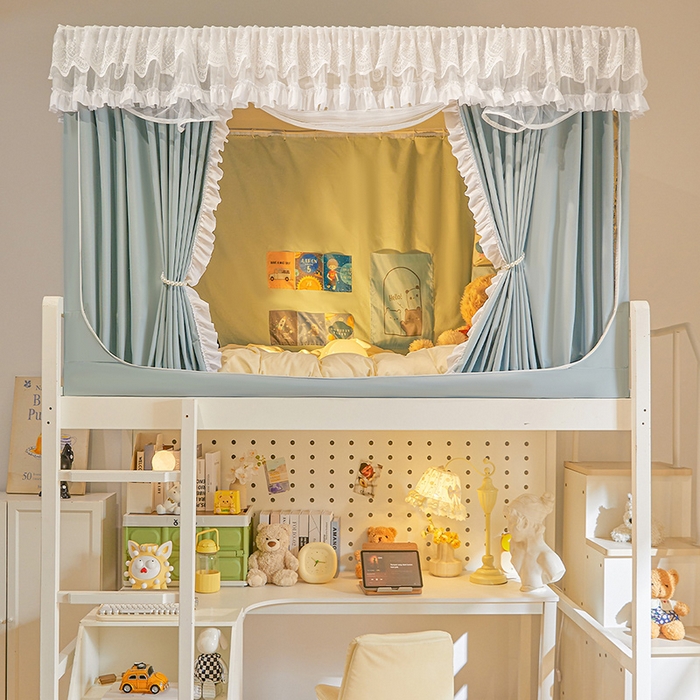 91家纺网 家纺一手货源 找家纺 安金蚊帐 2025新款TPU双层覆膜防蚊遮光一体100%强遮光宿舍上下铺学生蚊帐法式纯色 法式纯色-绿