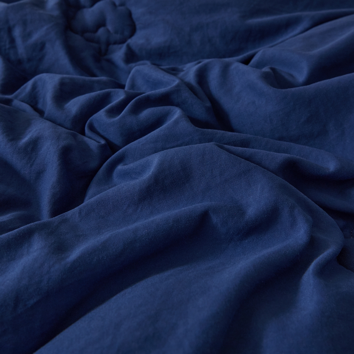 91家纺网 家纺一手货源 找家纺 样样红被业 2025新款A类50%棉花被夏被春秋被冬被四季被子被芯 深蓝色