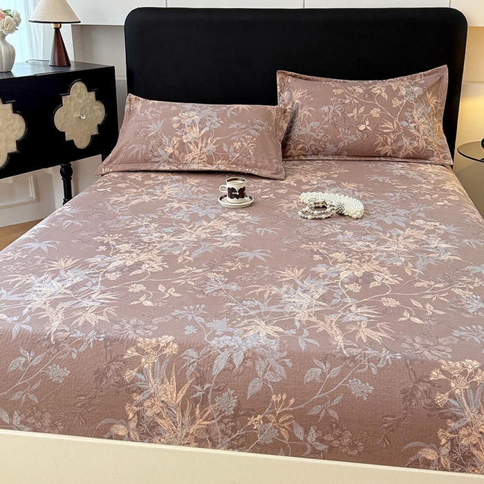 91家纺网 家纺一手货源 找家纺 （总）梦舒羽 2025新款原麻床笠机洗家用防滑透气四季款床罩床垫床单保护套