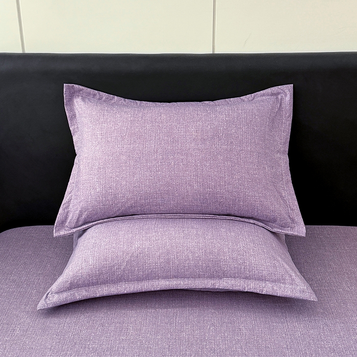 91家纺网 家纺一手货源 找家纺 梦舒羽 2025新款原麻床笠机洗家用防滑透气四季款床罩床垫床单保护套 罗兰紫