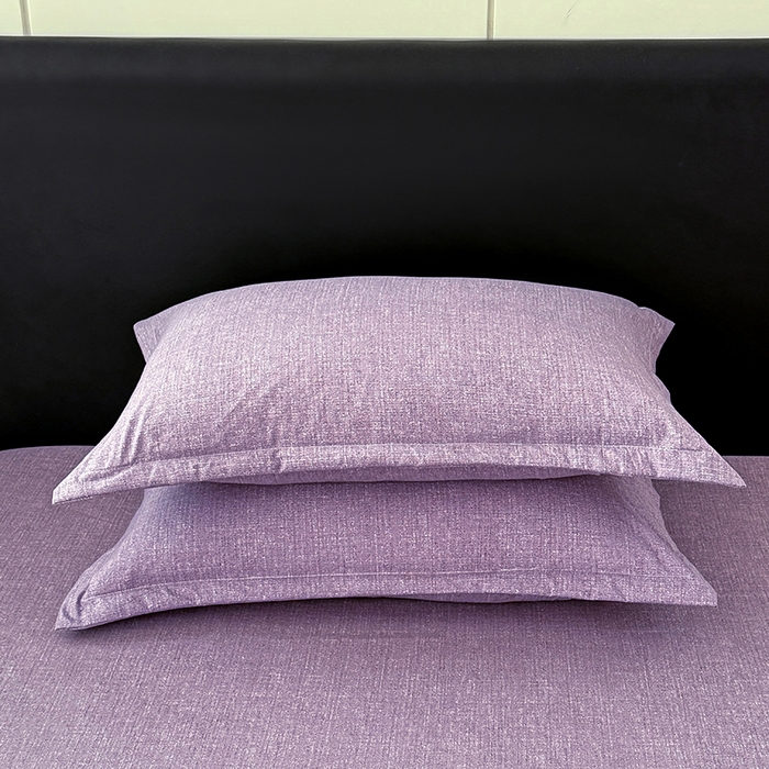 91家纺网 家纺一手货源 找家纺 梦舒羽 2025新款原麻床笠机洗家用防滑透气四季款床罩床垫床单保护套 罗兰紫
