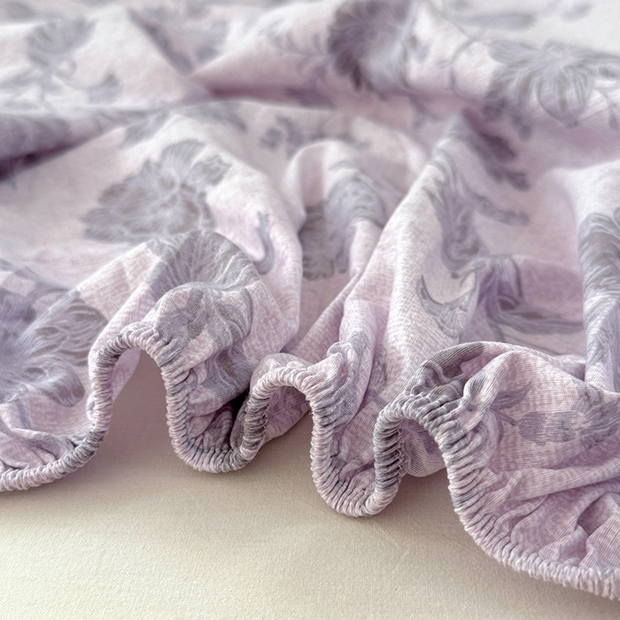 91家纺网 家纺一手货源 找家纺 梦舒羽 2025新款原麻床笠机洗家用防滑透气四季款床罩床垫床单保护套 南笙