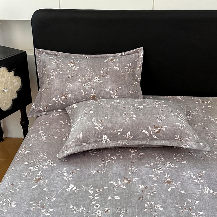 91家纺网 家纺一手货源 找家纺 梦舒羽 2025新款原麻床笠机洗家用防滑透气四季款床罩床垫床单保护套 花蕾