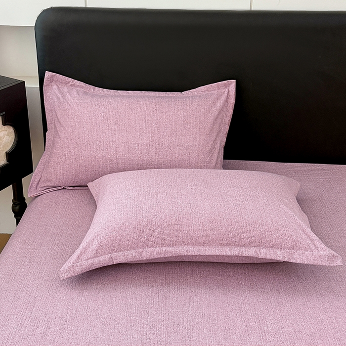 91家纺网 家纺一手货源 找家纺 梦舒羽 2025新款原麻床笠机洗家用防滑透气四季款床罩床垫床单保护套 星野紫