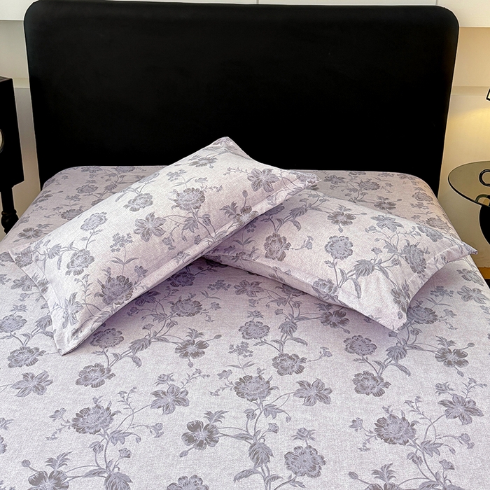 91家纺网 家纺一手货源 找家纺 梦舒羽 2025新款原麻床笠机洗家用防滑透气四季款床罩床垫床单保护套 南笙