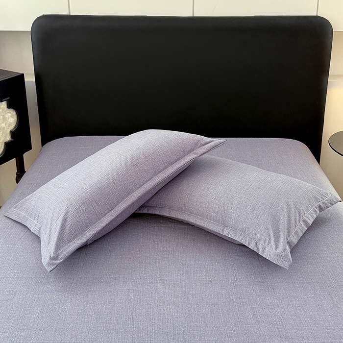 91家纺网 家纺一手货源 找家纺 梦舒羽 2025新款原麻床笠机洗家用防滑透气四季款床罩床垫床单保护套 冰雾灰