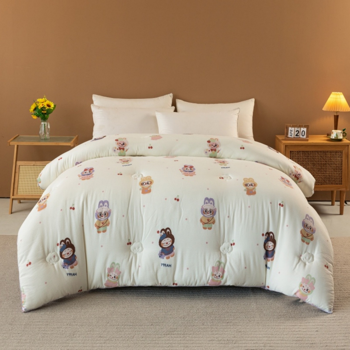 91家纺网 家纺一手货源 找家纺 （总）梦镜家纺 2025新款A类云感双层纱冬被被子被芯买家秀