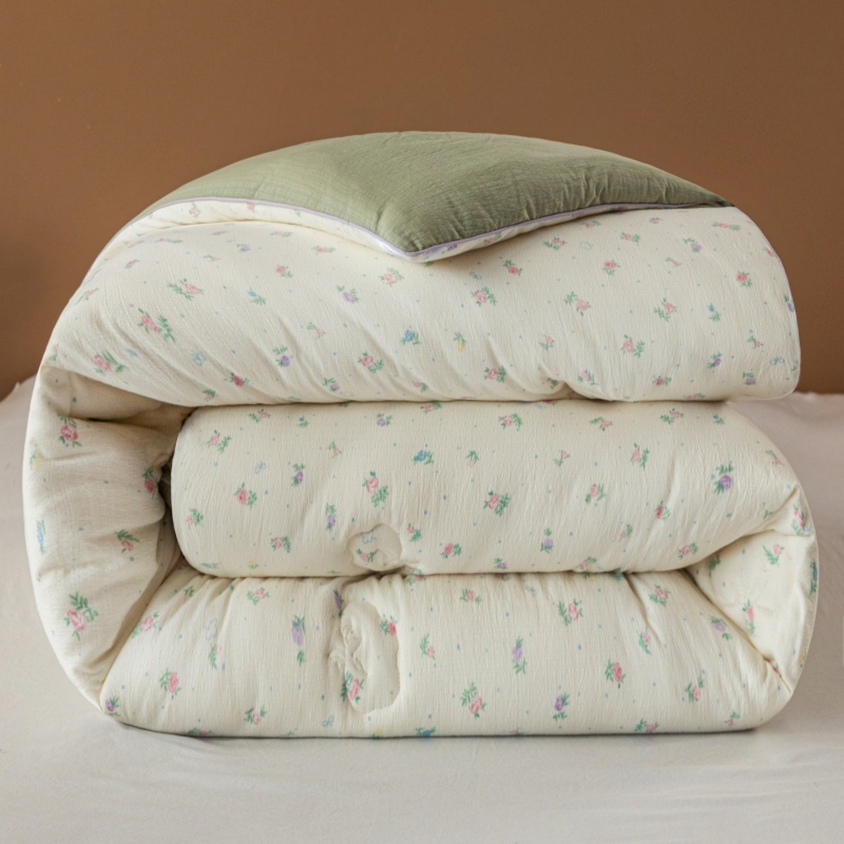 91家纺网 家纺一手货源 找家纺 梦镜家纺 2025新款A类云感双层纱冬被被子被芯买家秀 初恋