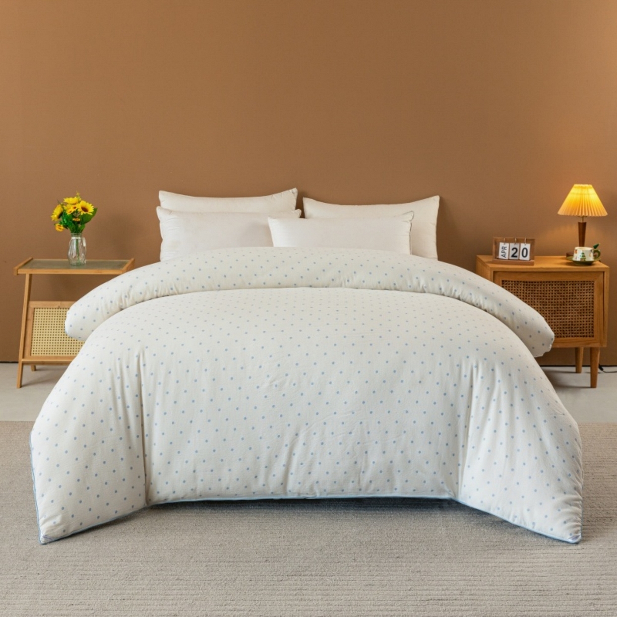 91家纺网 家纺一手货源 找家纺 梦镜家纺 2025新款A类云感双层纱冬被被子被芯买家秀 海盐汤圆