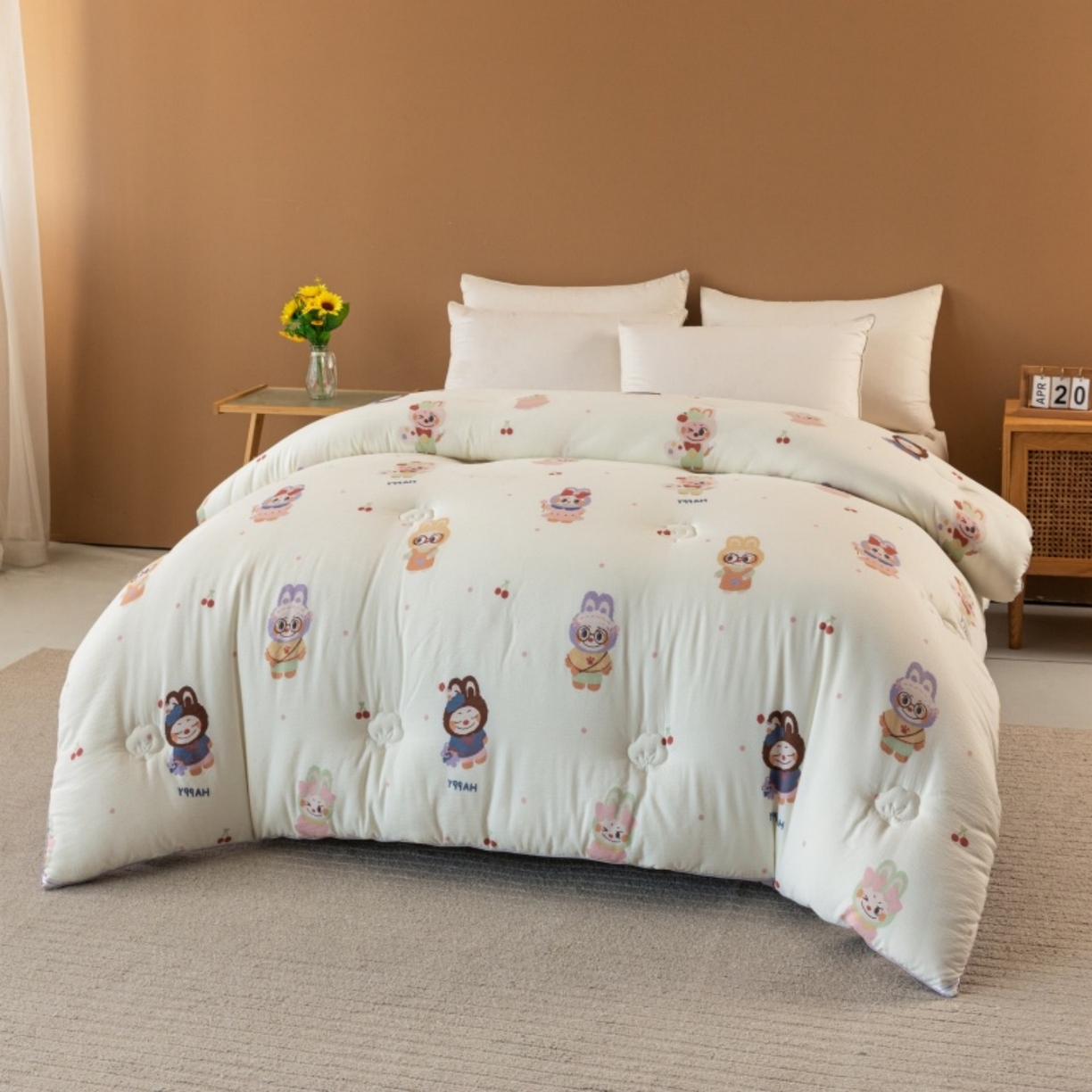 91家纺网 家纺一手货源 找家纺 梦镜家纺 2025新款A类云感双层纱冬被被子被芯买家秀 拉布大王