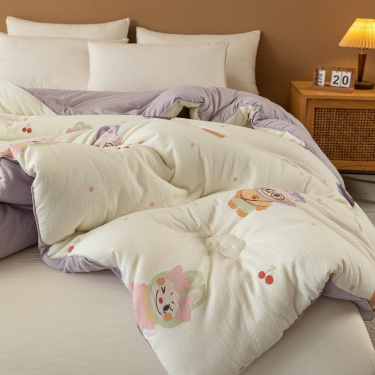 91家纺网 家纺一手货源 找家纺 梦镜家纺 2025新款A类云感双层纱冬被被子被芯买家秀 拉布大王