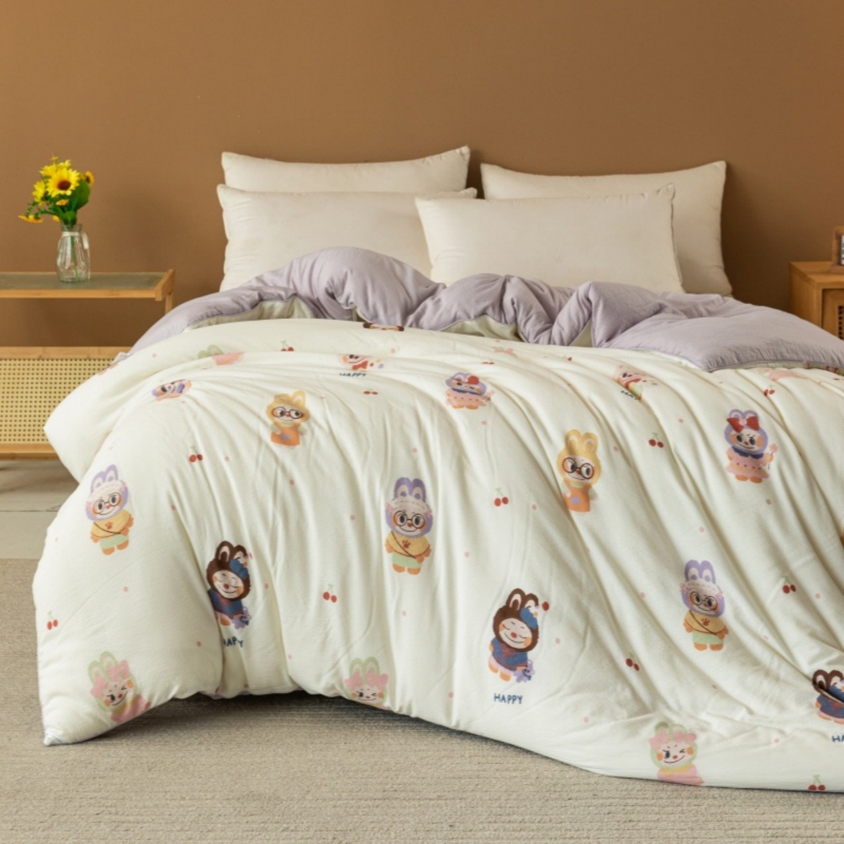 91家纺网 家纺一手货源 找家纺 梦镜家纺 2025新款A类云感双层纱冬被被子被芯买家秀 拉布大王