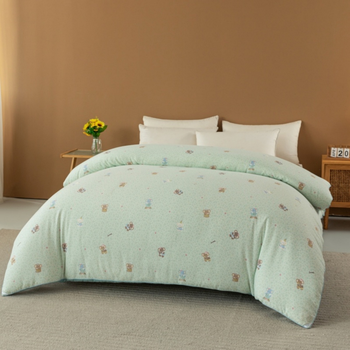 91家纺网 家纺一手货源 找家纺 梦镜家纺 2025新款A类云感双层纱冬被被子被芯买家秀 少女象