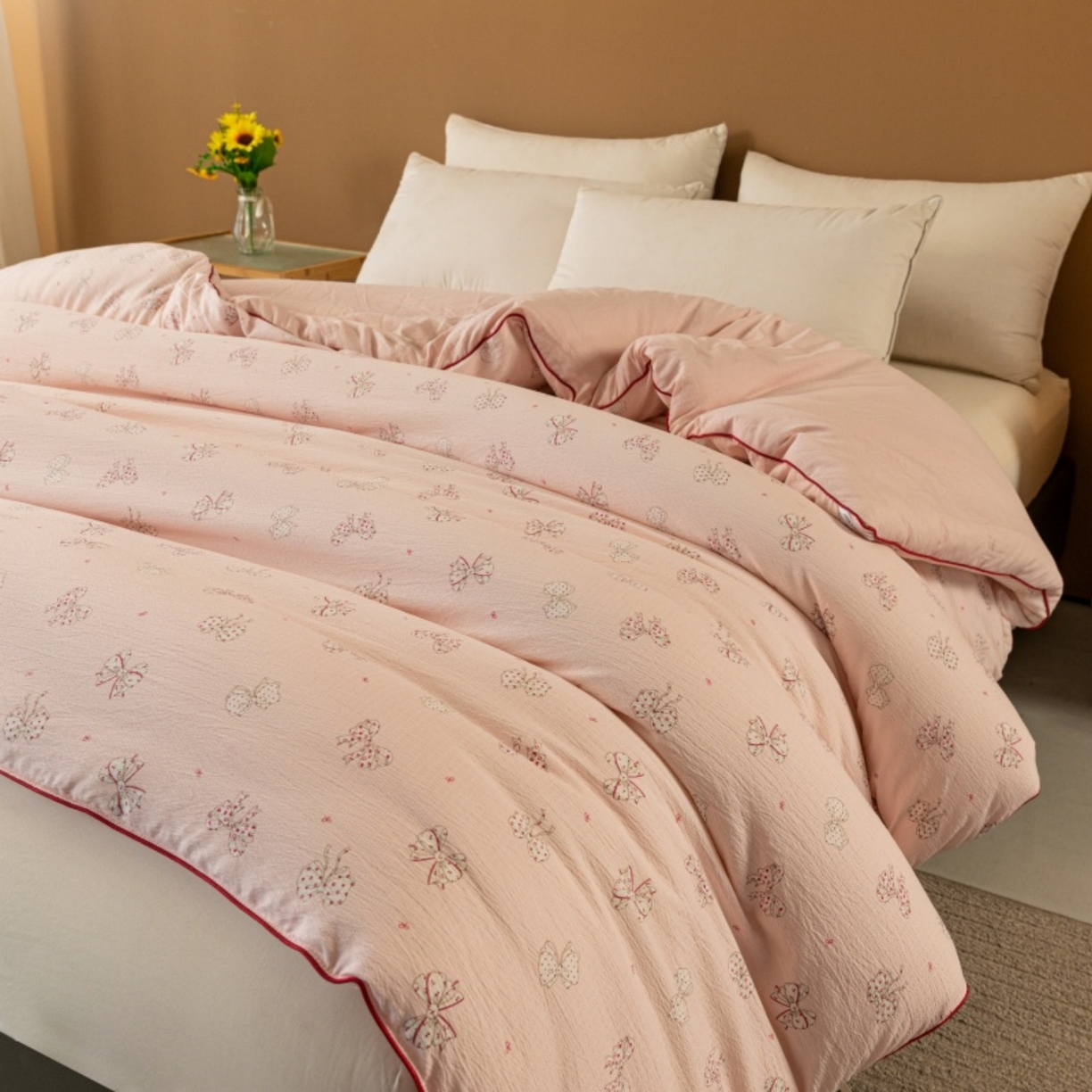 91家纺网 家纺一手货源 找家纺 梦镜家纺 2025新款A类云感双层纱冬被被子被芯买家秀 心愿