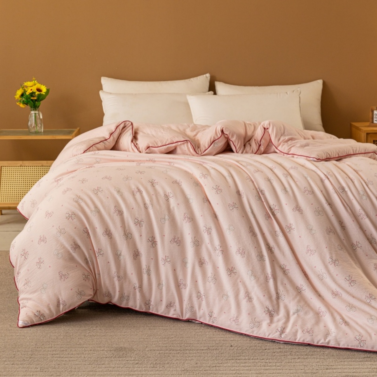 91家纺网 家纺一手货源 找家纺 梦镜家纺 2025新款A类云感双层纱冬被被子被芯买家秀 心愿