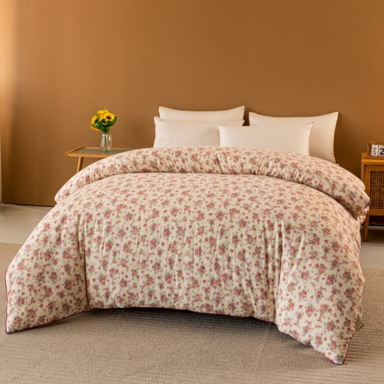 91家纺网 家纺一手货源 找家纺 梦镜家纺 2025新款A类云感双层纱冬被被子被芯买家秀 星眠云野