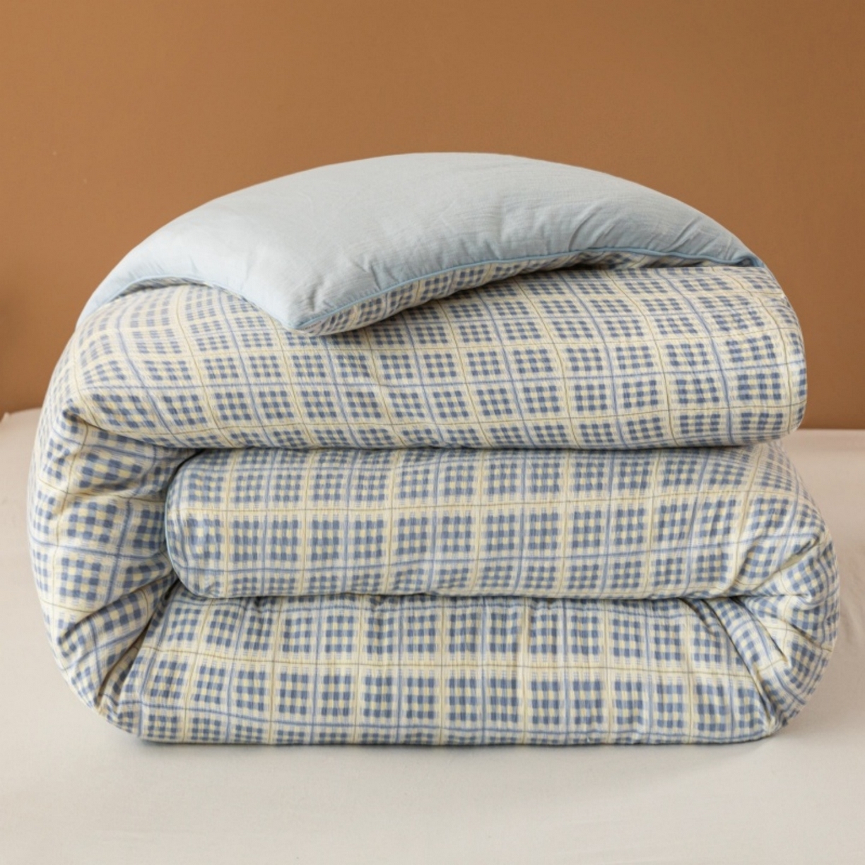 梦镜家纺 2025新款A类云感双层纱冬被被子被芯买家秀 银河