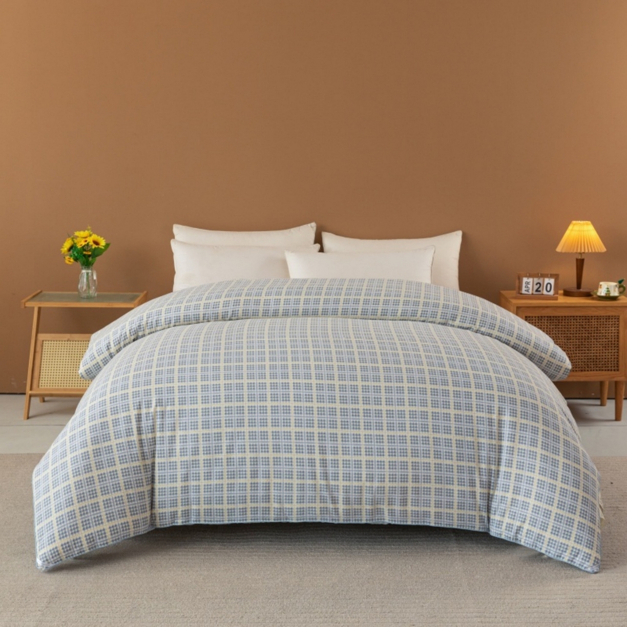 91家纺网 家纺一手货源 找家纺 梦镜家纺 2025新款A类云感双层纱冬被被子被芯买家秀 银河