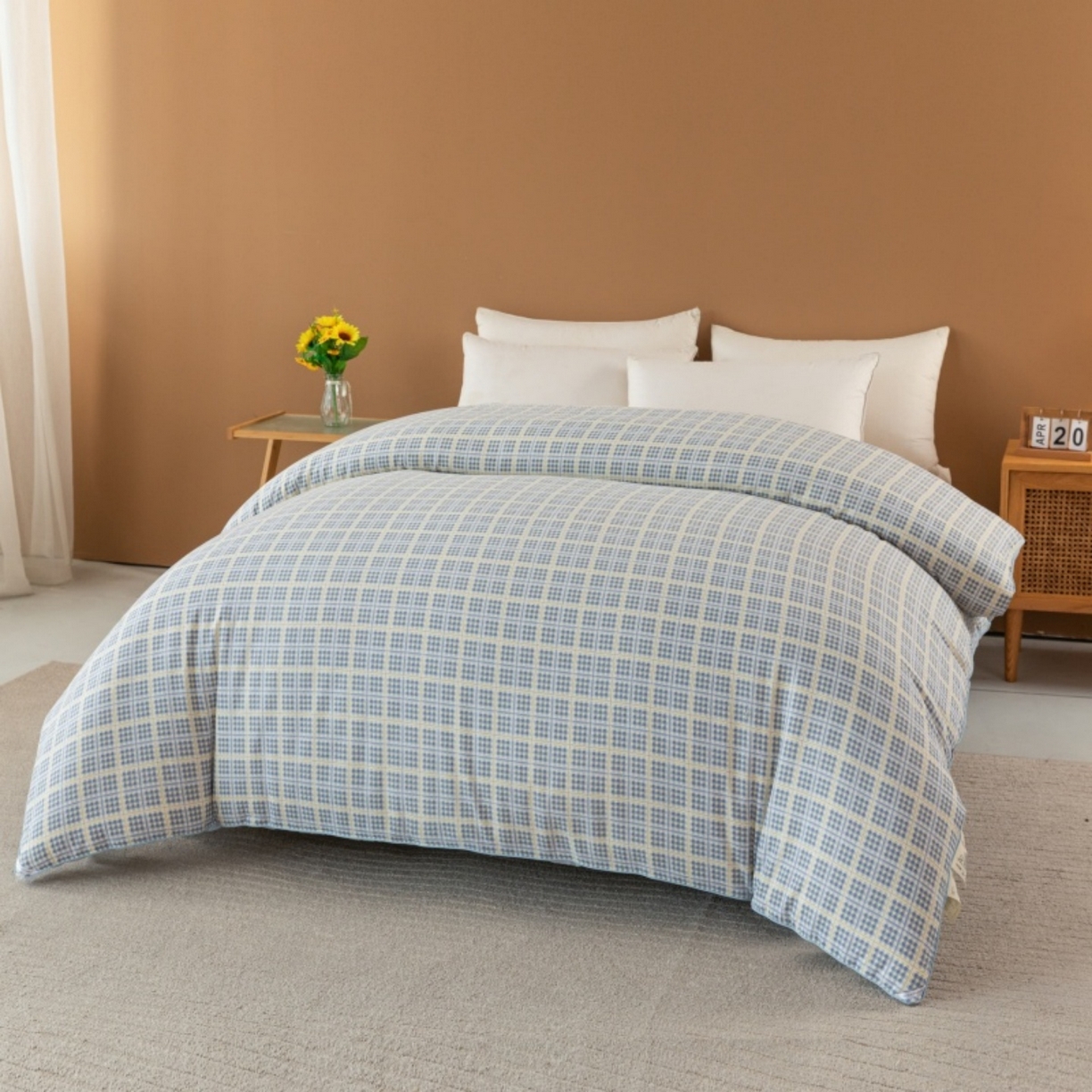 91家纺网 家纺一手货源 找家纺 梦镜家纺 2025新款A类云感双层纱冬被被子被芯买家秀 银河