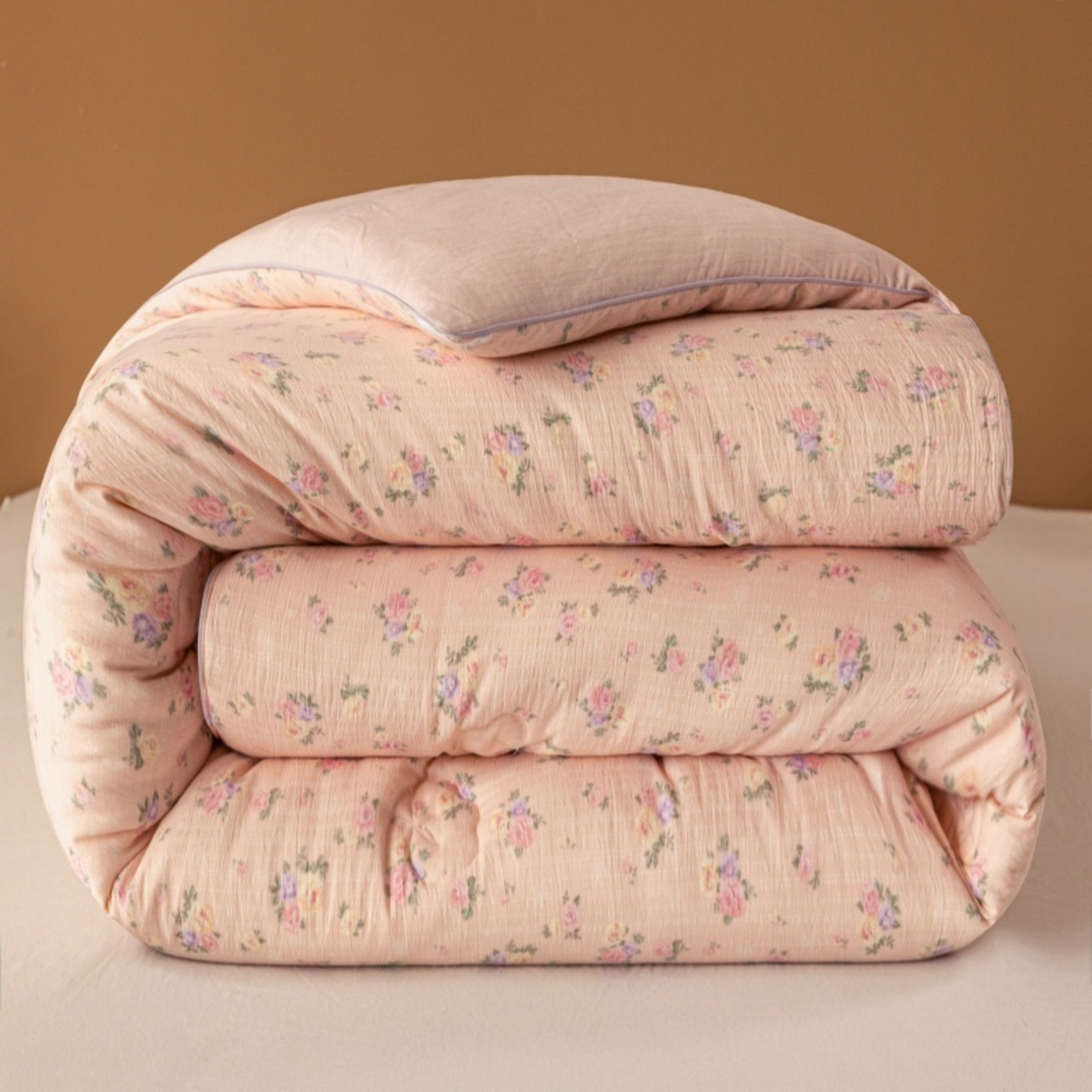 梦镜家纺 2025新款A类云感双层纱冬被被子被芯买家秀 幽帘