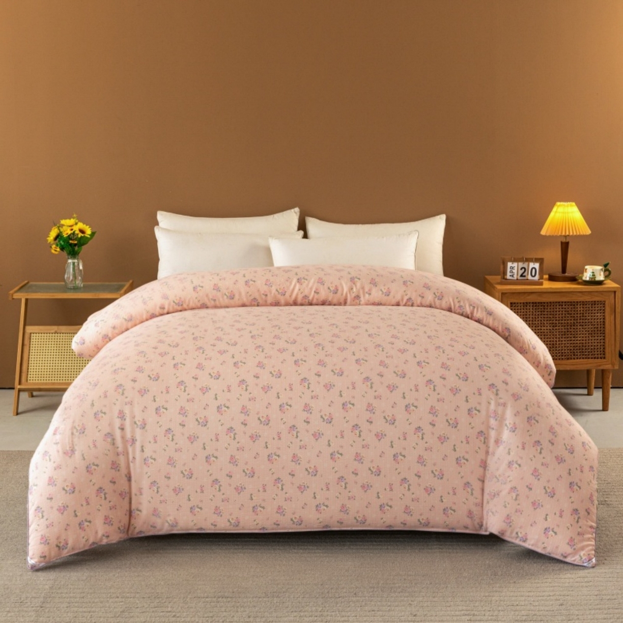 91家纺网 家纺一手货源 找家纺 梦镜家纺 2025新款A类云感双层纱冬被被子被芯买家秀 幽帘