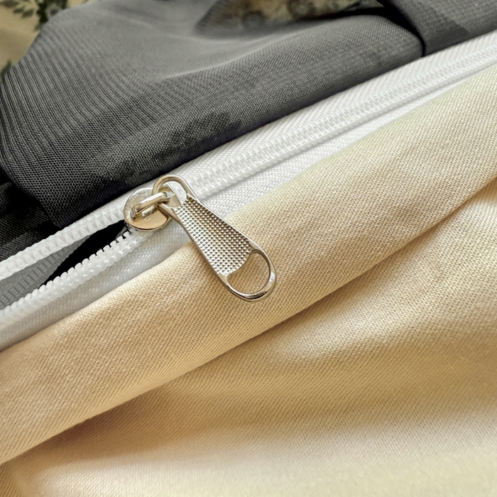 91家纺网 家纺一手货源 找家纺 宅家居 2025新款A类轻法式复古赫本风全棉纯棉有氧双层纱花边四件套黑色韩式花边三件套 花园蜜兔