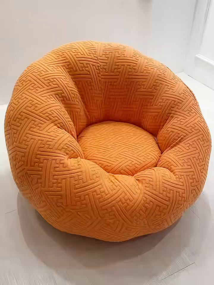 91家纺网 家纺一手货源 找家纺 （总）启博家纺 2025新款磨毛提花南瓜椅套