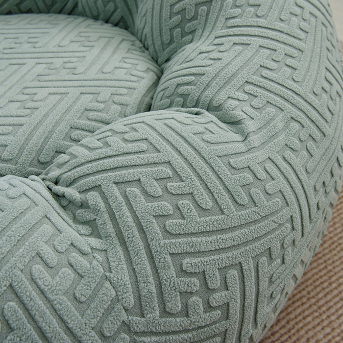 91家纺网 家纺一手货源 找家纺 启博家纺 2025新款磨毛提花南瓜椅套 草绿