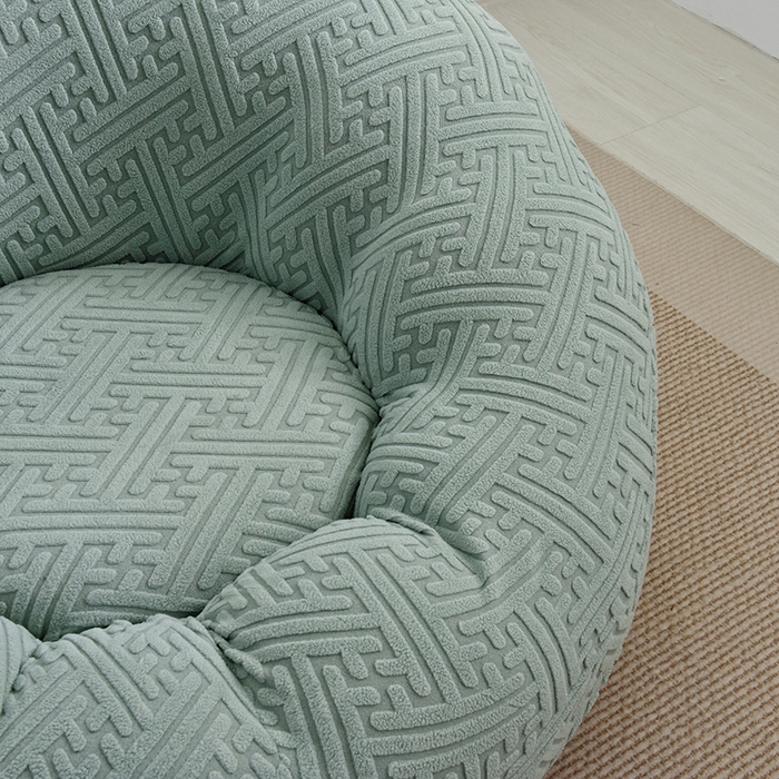 91家纺网 家纺一手货源 找家纺 启博家纺 2025新款磨毛提花南瓜椅套 草绿