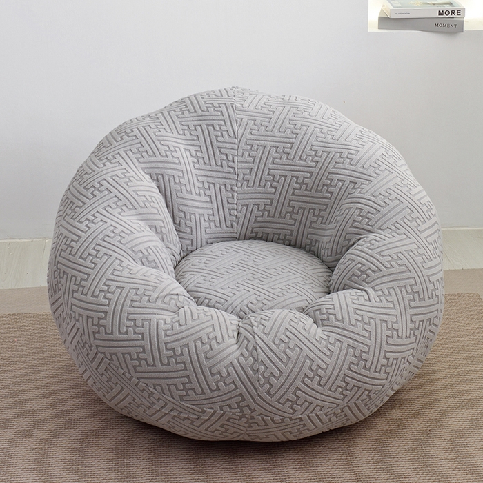 启博家纺 2025新款磨毛提花南瓜椅套 灰色