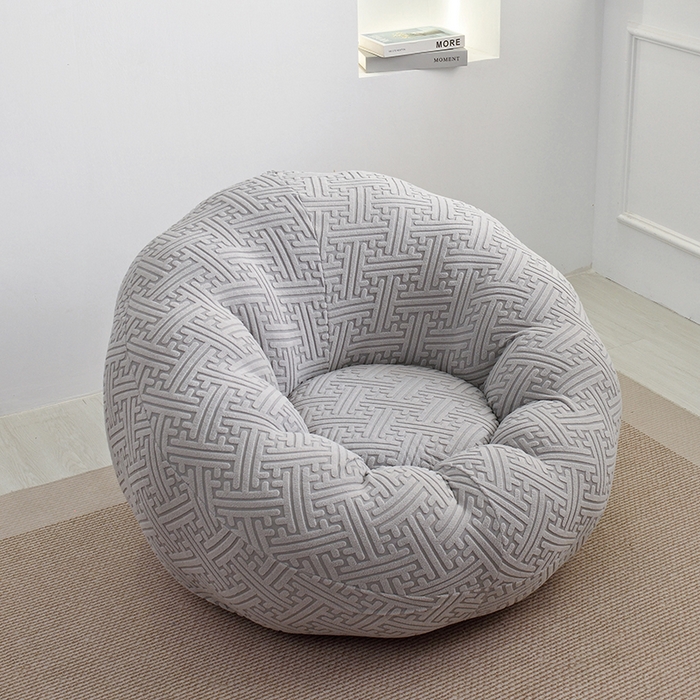 91家纺网 家纺一手货源 找家纺 启博家纺 2025新款磨毛提花南瓜椅套 灰色