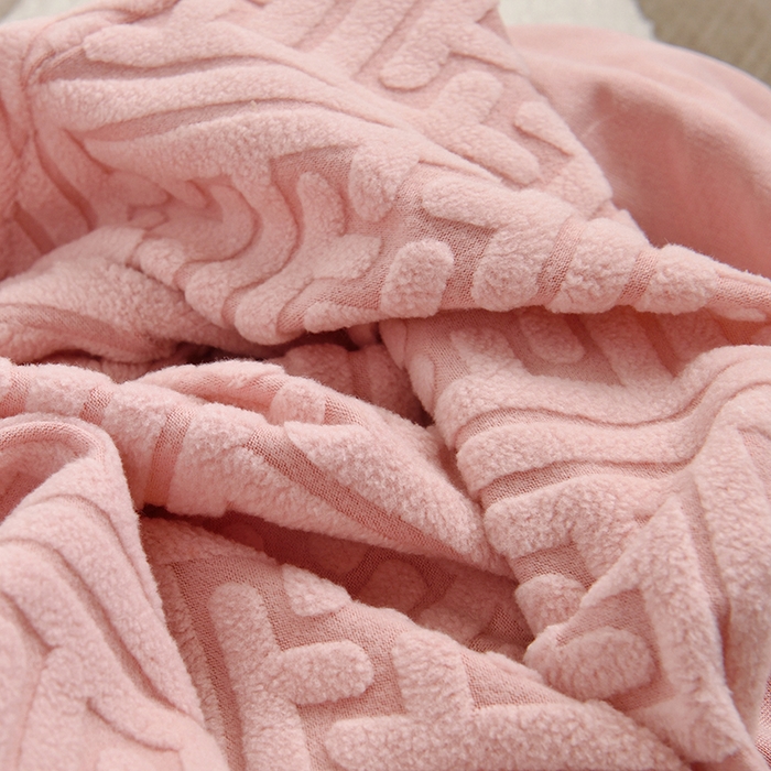 91家纺网 家纺一手货源 找家纺 启博家纺 2025新款磨毛提花南瓜椅套 桃粉