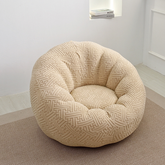 91家纺网 家纺一手货源 找家纺 启博家纺 2025新款磨毛提花南瓜椅套 驼色