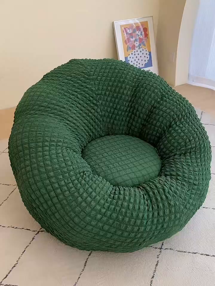 91家纺网 家纺一手货源 找家纺 （总）启博家纺 2025新款泡泡纱南瓜椅套