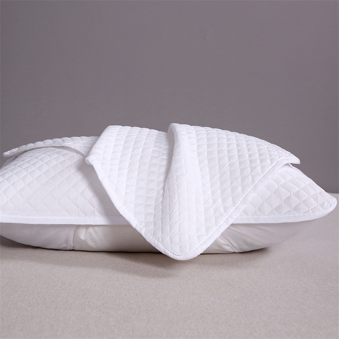 91家纺网 家纺一手货源 找家纺 诺享家纺 2025新款 隔离枕套 夹棉枕套半包超声波枕套防口水防头油防尘枕芯隔离套 半包超声波白色