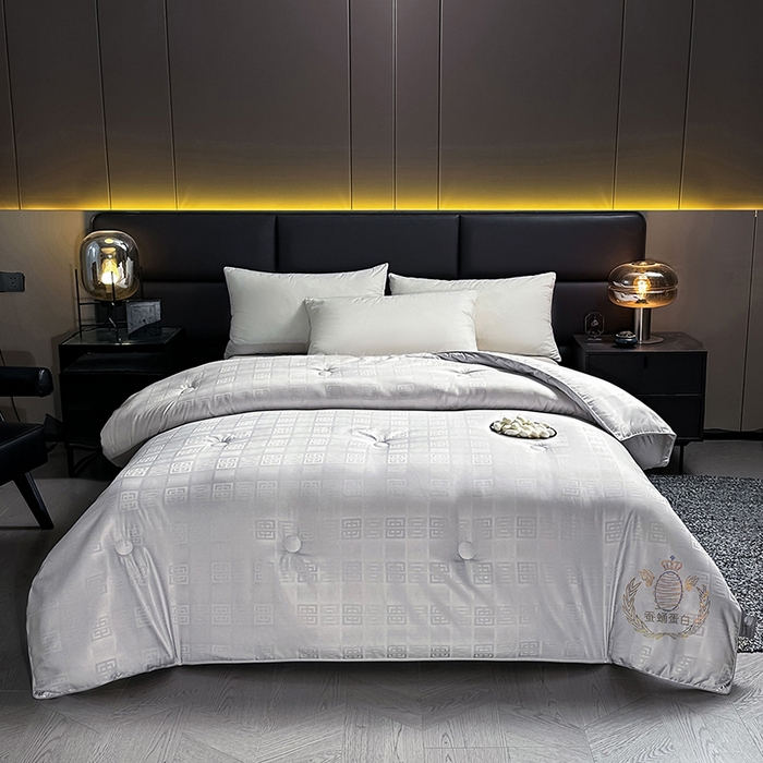 91家纺网 家纺一手货源 找家纺 （总）兴邦家纺 2026新款全棉提花蚕丝被加厚冬被春秋被蚕蛹蛋白被外贸跨境被子被芯直播爆款