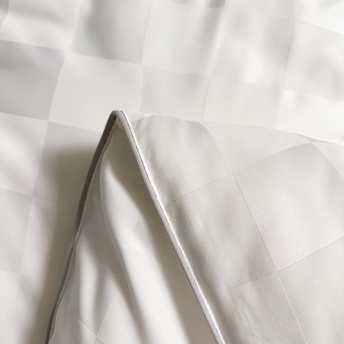 91家纺网 家纺一手货源 找家纺 兴邦家纺 2026新款全棉提花蚕丝被加厚冬被春秋被蚕蛹蛋白被外贸跨境被子被芯直播爆款 提花款-格调-本白