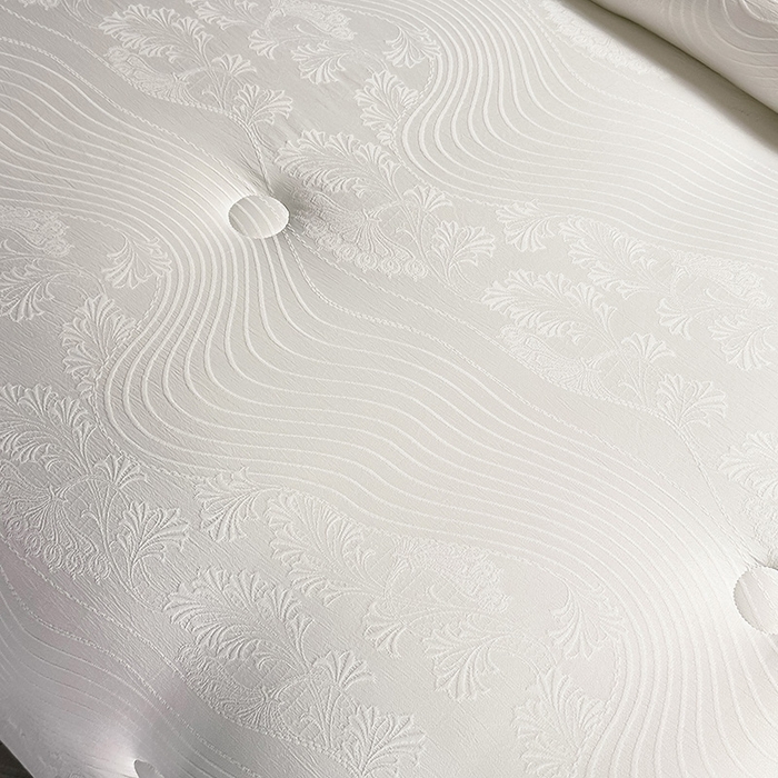 91家纺网 家纺一手货源 找家纺 兴邦家纺 2026新款全棉提花蚕丝被加厚冬被春秋被蚕蛹蛋白被外贸跨境被子被芯直播爆款 浮雕款-花影-米白