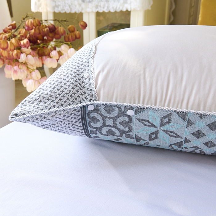 91家纺网 家纺一手货源 找家纺 （总）悦然毛巾被 2025新款全棉纯棉纱布多功能枕巾枕套带扣子