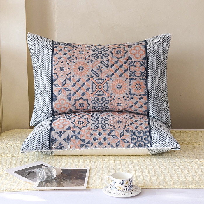 91家纺网 家纺一手货源 找家纺 （总）悦然毛巾被 2025新款全棉纯棉纱布多功能枕巾枕套带扣子