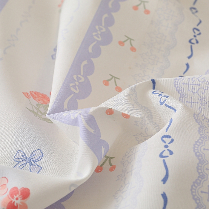 91家纺网 家纺一手货源 找家纺 2025直播新款13372全棉纯棉印花四件套喷气小清新简约热款学生四件套 玫瑰收藏