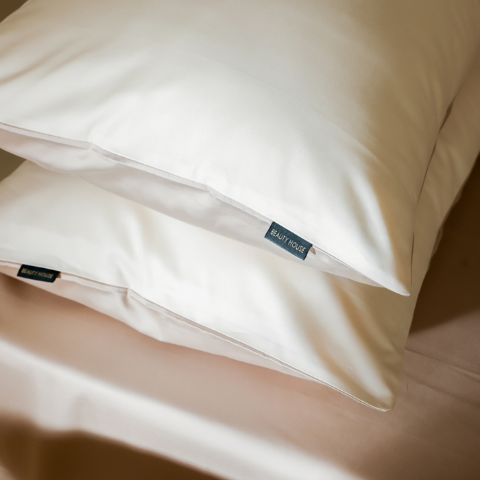 91家纺网 家纺一手货源 找家纺 云栖家居 2025新款全棉纯棉纯色双拼色长绒棉纯棉四件套--极简 米粒碎&极简米