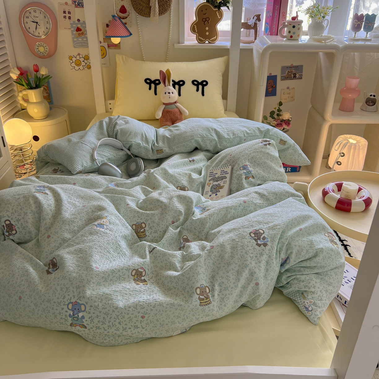 91家纺网 家纺一手货源 找家纺 （总）三元色 2025新款云感毛巾绣学生三件套