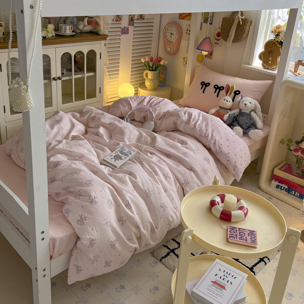 91家纺网 家纺一手货源 找家纺 （总）三元色 2025新款云感毛巾绣学生三件套